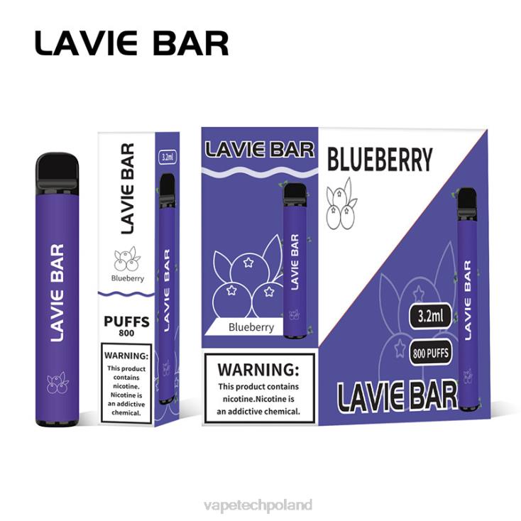 Vape Polska - lód jagodowy 8L6HD310 LAVIE BAR 800 zaciągnięć