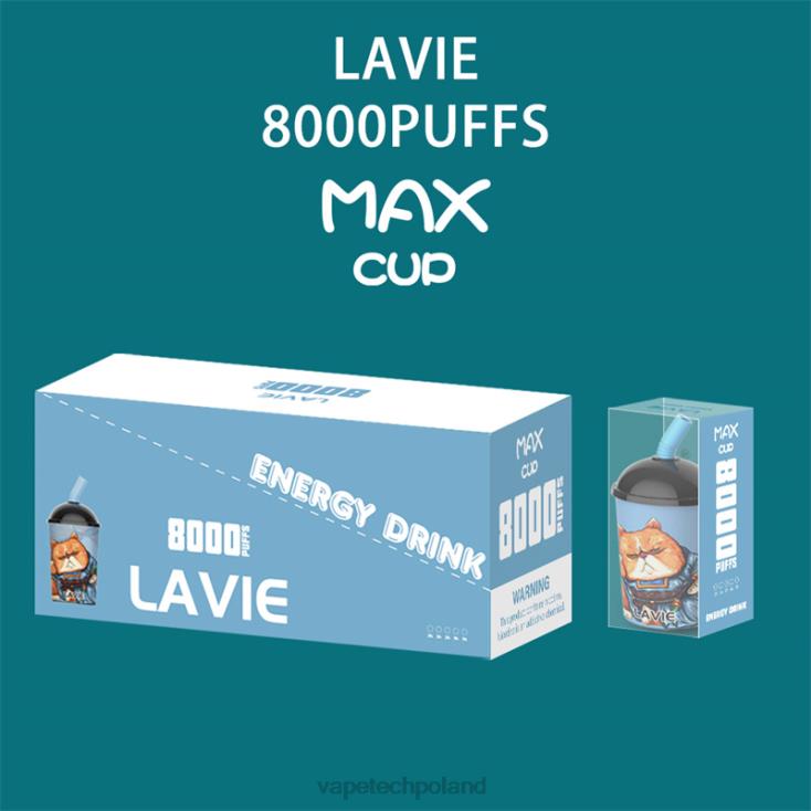 Vape Polska - napój energetyczny 8L6HD259 LAVIE Max Cup 8000 zaciągnięć