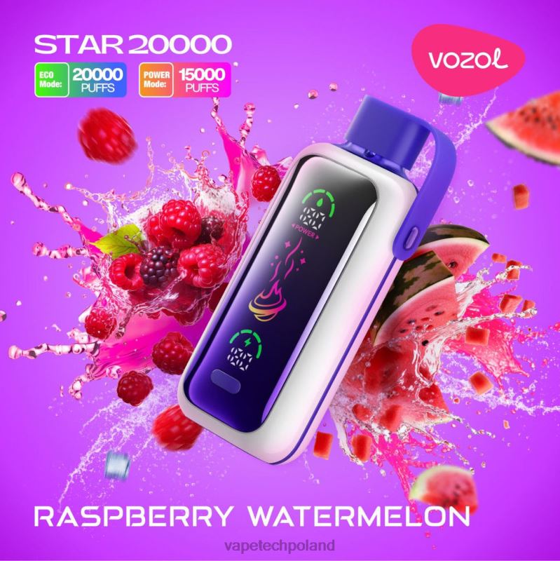 Vape Shop Warszawa - arbuz malinowy VOZOL STAR 20000 4LHF219