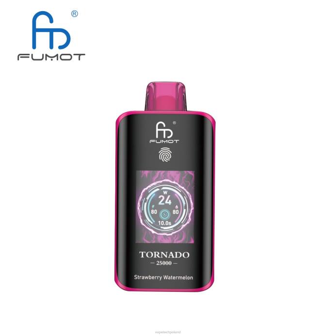 Vape Polska - arbuz truskawkowy Fumot Tornado 25000 jednorazowych waporyzatorów 4NXP16