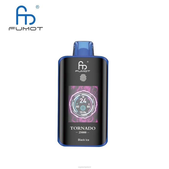 Vape Tech Poland - czarny lód Fumot Tornado 25000 jednorazowych waporyzatorów 4NXP2