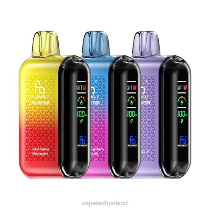 Vape Tech Poland - ekskluzywny Fumot Tornado 20000 jednorazowych waporyzatorów 4NXP17