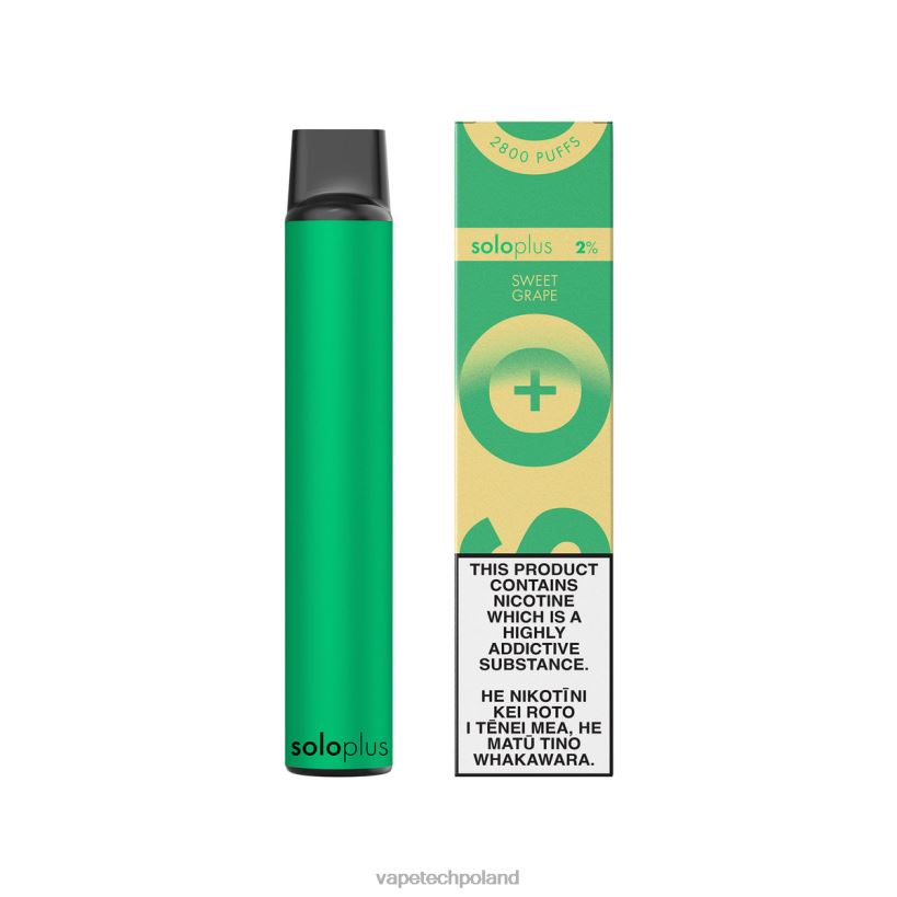 Vape Polska - Solo Plus jednorazowa kolekcja vape Paradise 0PZD6H40 słodkie winogrono