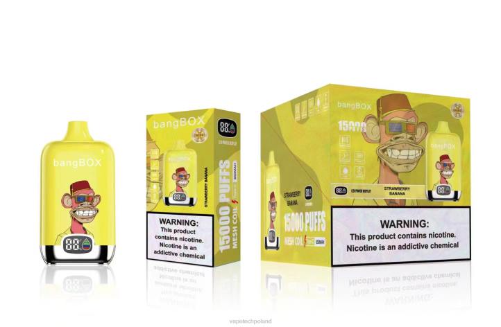 Vape Polska - Bang Box 15 000 zaciągnięć BJL843 banan truskawkowy