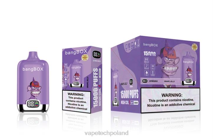 Vape Polska - Bang Box 15 000 zaciągnięć BJL849 galaretka winogronowa