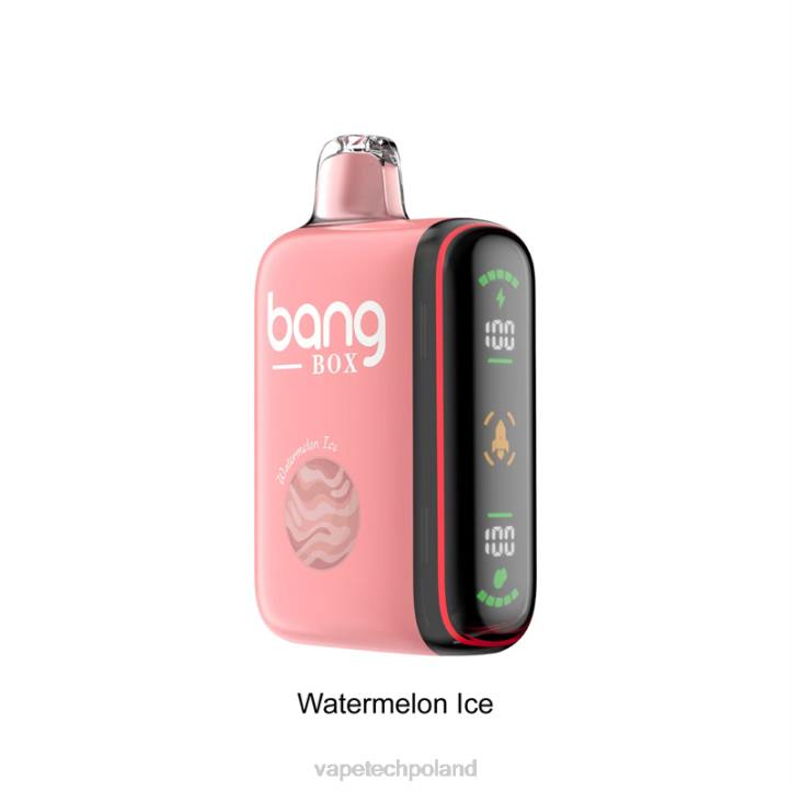 Vape Polska - Bang Box Inteligentny wyświetlacz mocy 9000-18000 zaciągnięć BJL834 lód arbuzowy