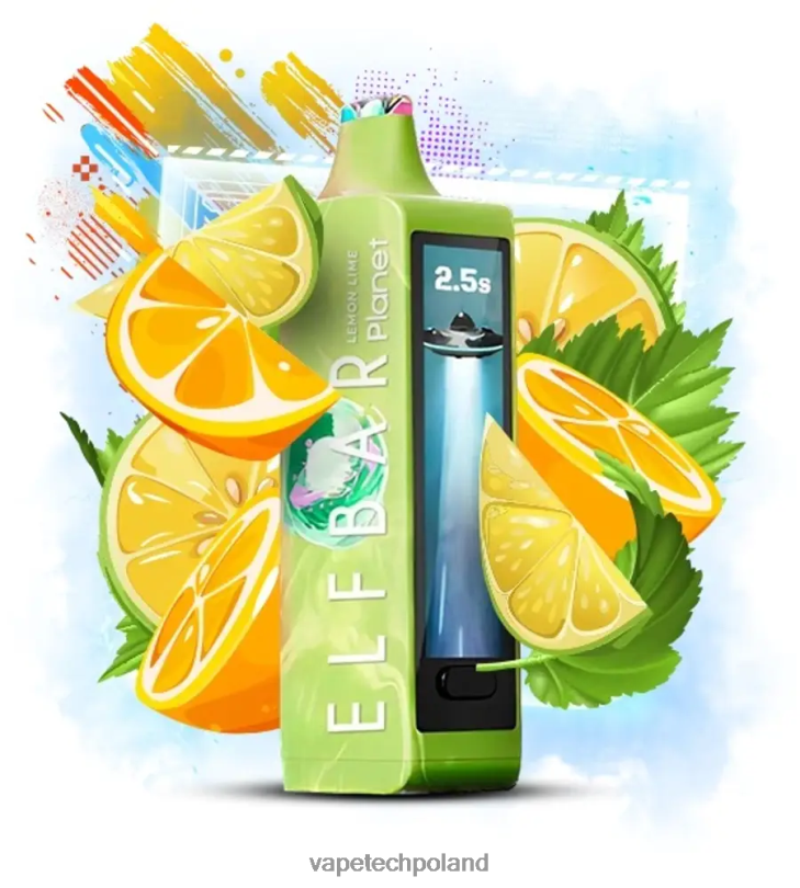 Vape Polska - Elf Bar Planet 25000 cytryna, limonka F2T2616