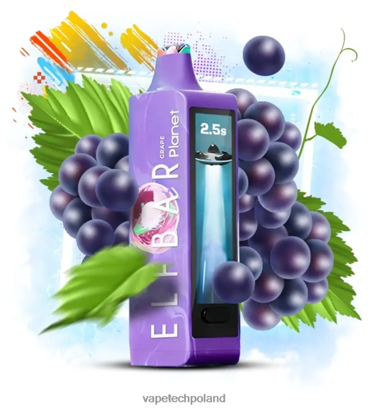 Vape Polska - Elf Bar Planet 25000 winogrono F2T2613