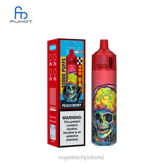 Vape Polska - Fumot Tornado muzyka za 30 tys jagoda brzoskwiniowa Z206F19