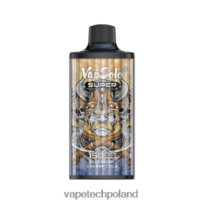 Vape Polska - Vapsolo SUPER jednorazowy waporyzator cola jagodowo-wiśniowa 48PF86127