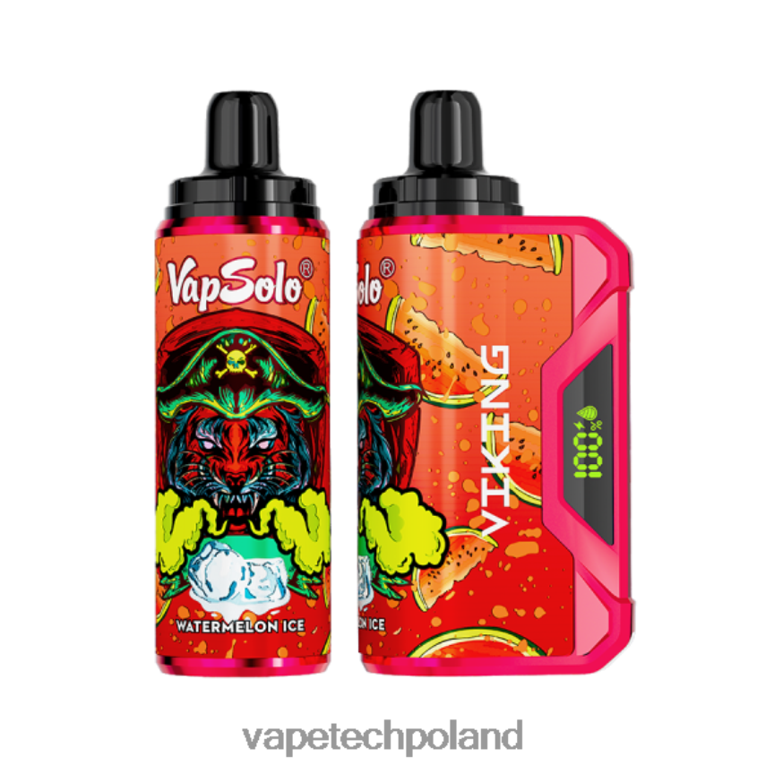 Vape Polska - Vapsolo VIKING jednorazowy waporyzator lód arbuzowy 48PF86160