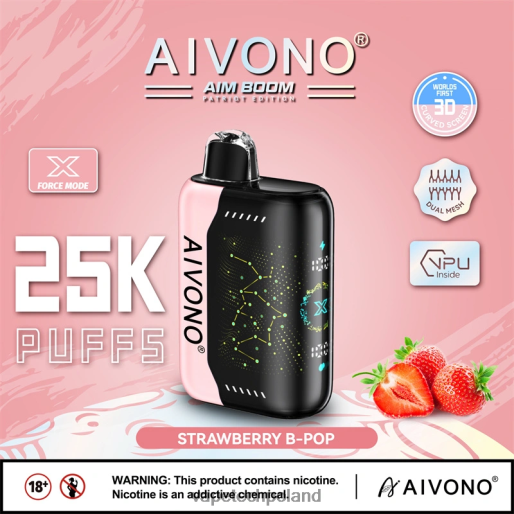 Vape Polska - truskawkowy b-pop Aivono AIM BOOM 25000 FHZ26352