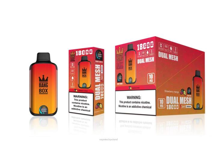 Vape Shop Warszawa - Bang Box 18 000 zaciągnięć BJL899 mango truskawkowe