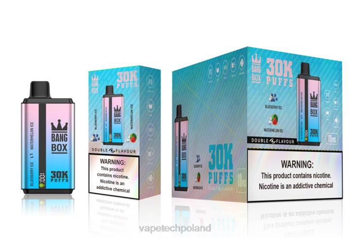 Vape Shop Warszawa - Bang Box 30000 puszek o podwójnych smakach BJL869 lód jagodowy i lód arbuzowy