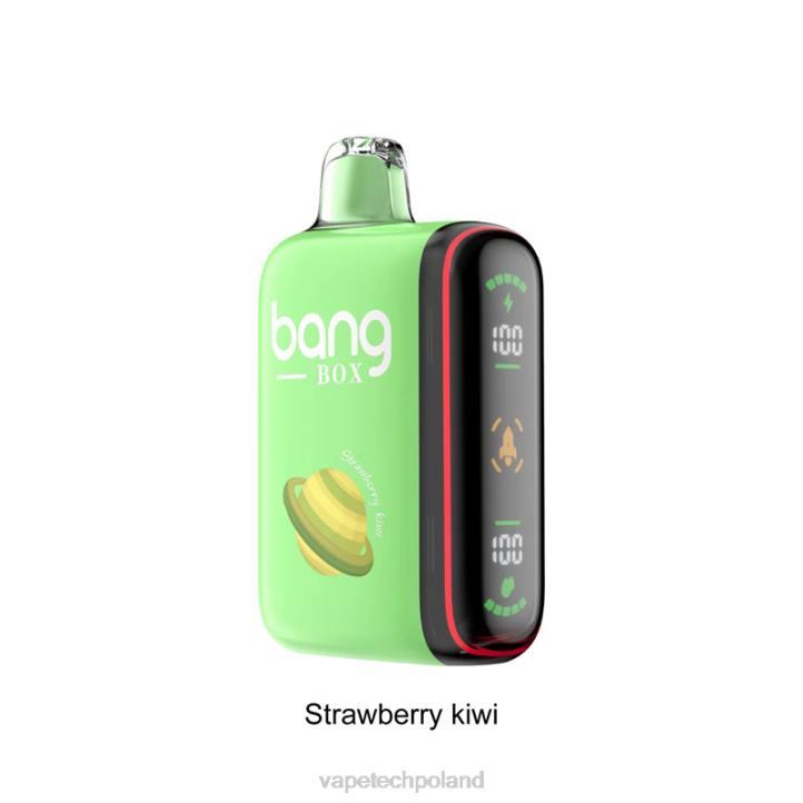 Vape Shop Warszawa - Bang Box Inteligentny wyświetlacz mocy 9000-18000 zaciągnięć BJL827 kiwi truskawkowe