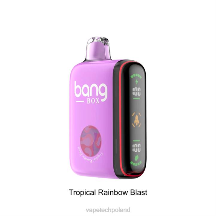 Vape Shop Warszawa - Bang Box Inteligentny wyświetlacz mocy 9000-18000 zaciągnięć BJL836 podmuch tropikalnej tęczy