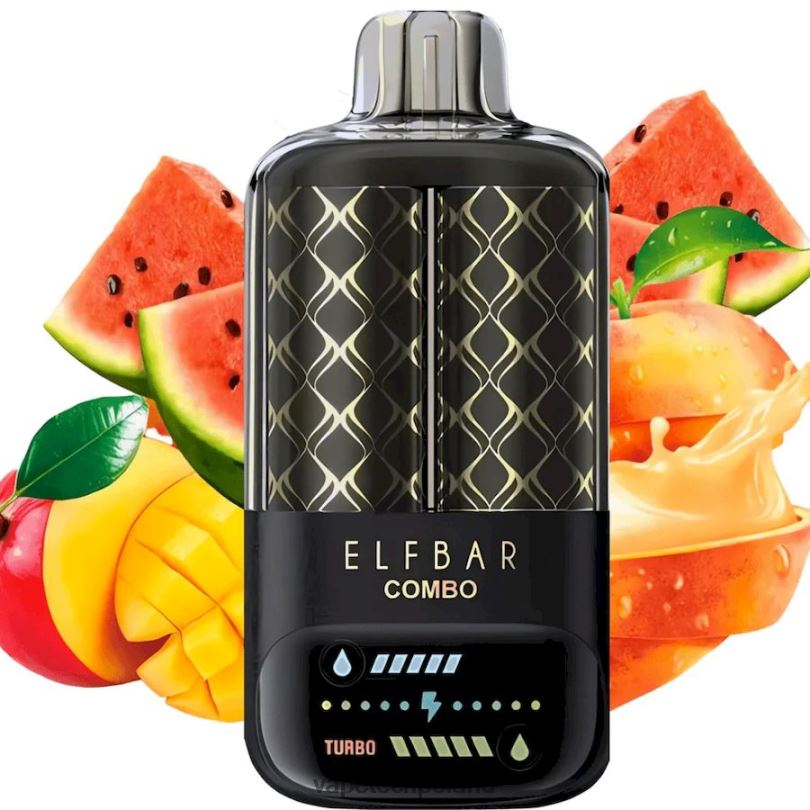Vape Shop Warszawa - Elf Bar Combo 25000 brzoskwinia, mango i arbuz F2T266