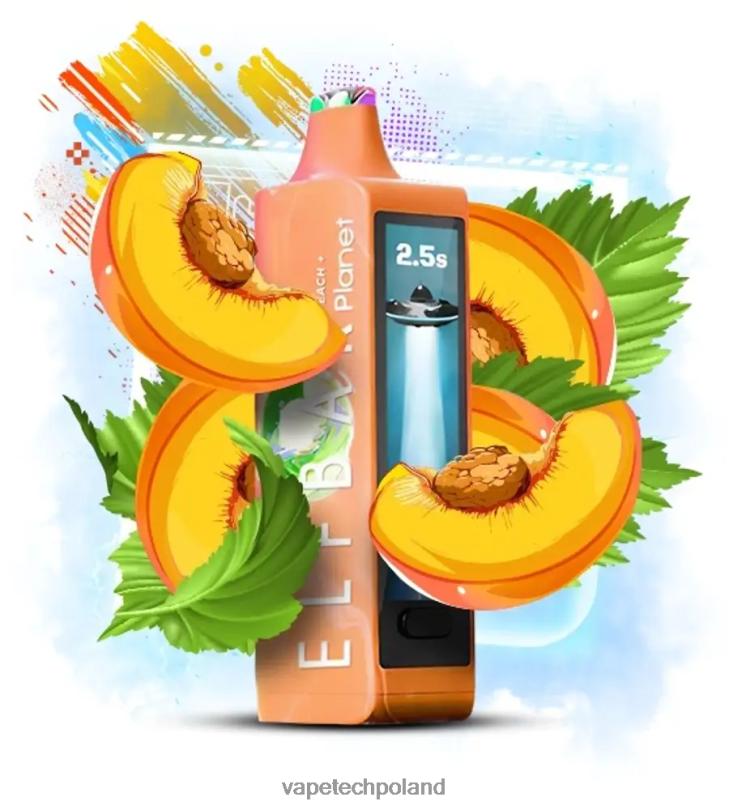 Vape Shop Warszawa - Elf Bar Planet 25000 brzoskwinia F2T2624