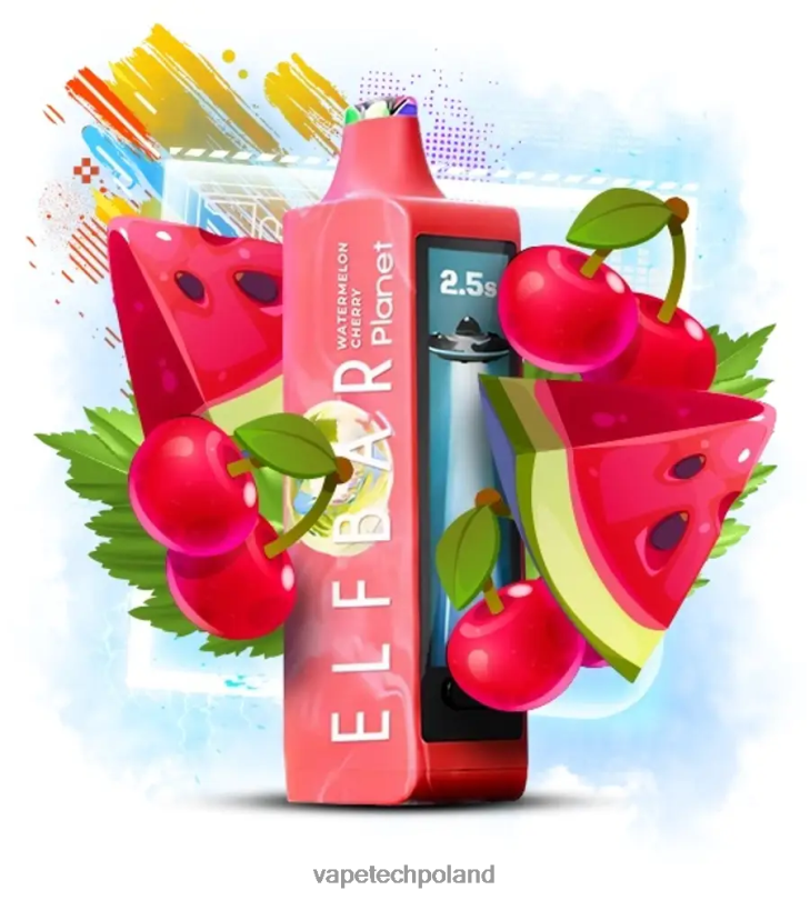 Vape Shop Warszawa - Elf Bar Planet 25000 wiśnia arbuzowa F2T2621