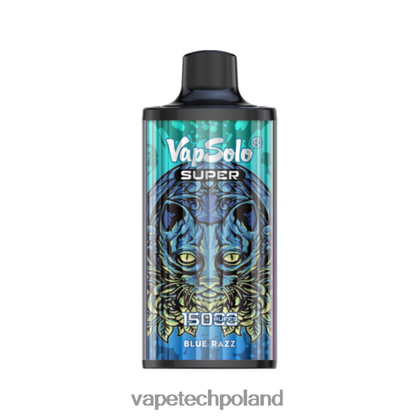 Vape Shop Warszawa - Vapsolo SUPER jednorazowy waporyzator niebieski razz 48PF86126