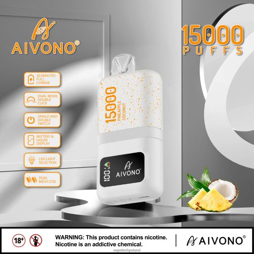Vape Shop Warszawa - ananas, kokos Aivono AIM magic 15000 FHZ2672