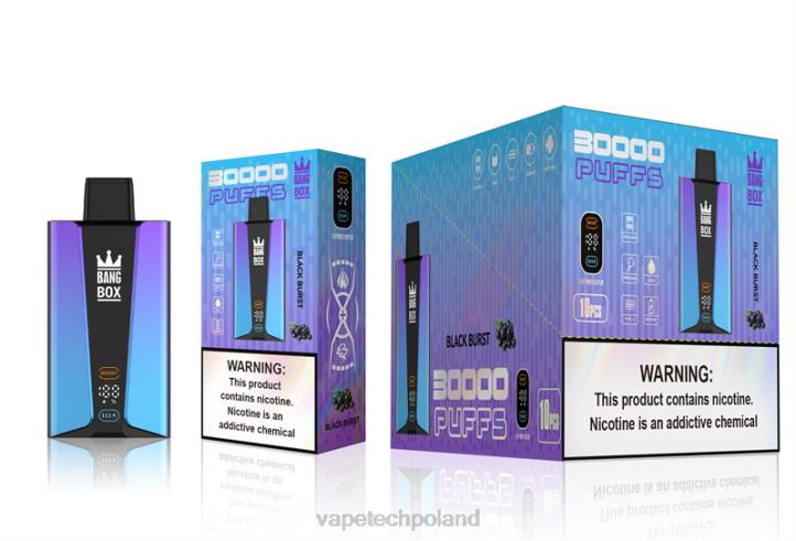 Vape Tech Poland - Bang Box Inteligentny ekran o pojemności 30 000 zaciągnięć BJL877 czarny wybuch