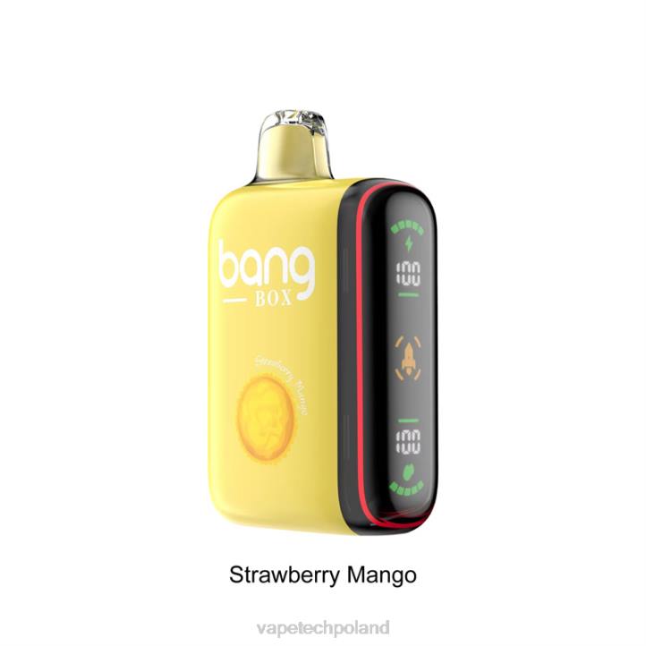 Vape Tech Poland - Bang Box Inteligentny wyświetlacz mocy 9000-18000 zaciągnięć BJL835 mango truskawkowe