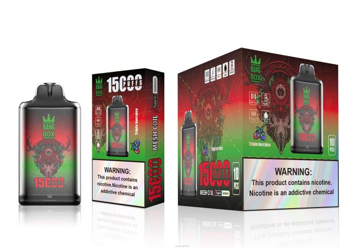 Vape Tech Poland - Bang Box s1-15000 zaciągnięć BJL8104 potrójny lód jagodowy