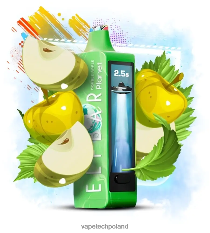 Vape Tech Poland - Elf Bar Planet 25000 podwójne jabłko F2T2614