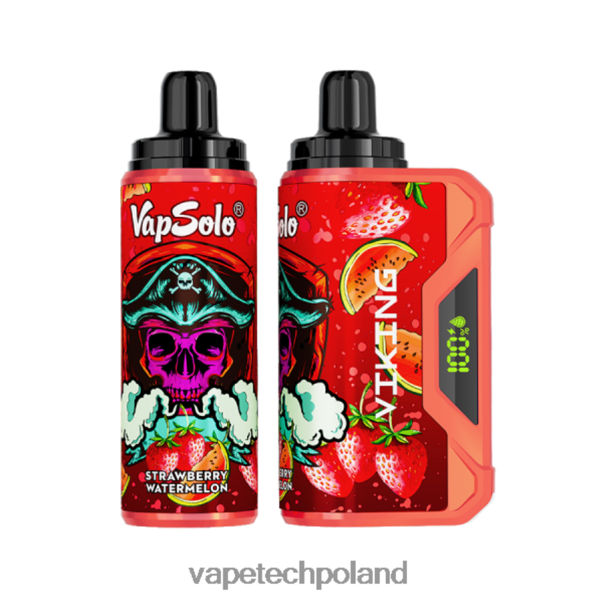 Vape Tech Poland - Vapsolo VIKING jednorazowy waporyzator arbuz truskawkowy 48PF86158