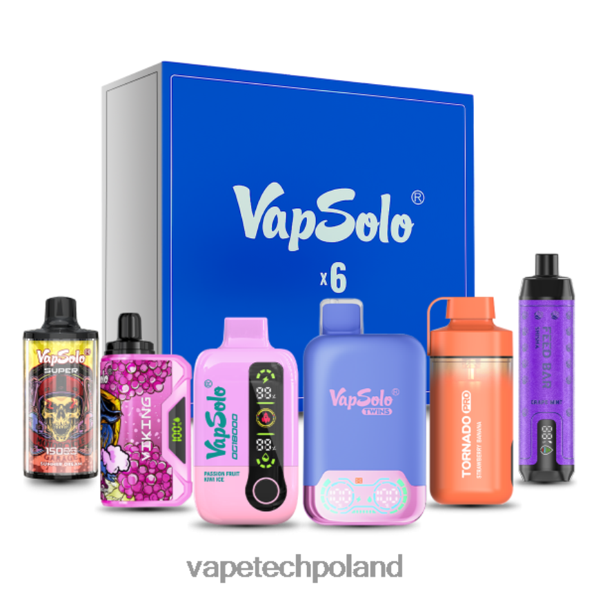 Vape Tech Poland - Vapsolo zestaw pudełek niespodzianek przypadkowe smaki 48PF86137