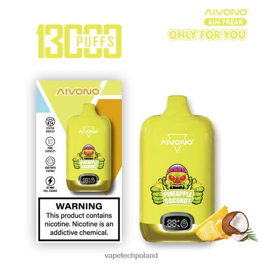 Vape Tech Poland - ananas, kokos Aivono AIM FREAK 13000 FHZ26248