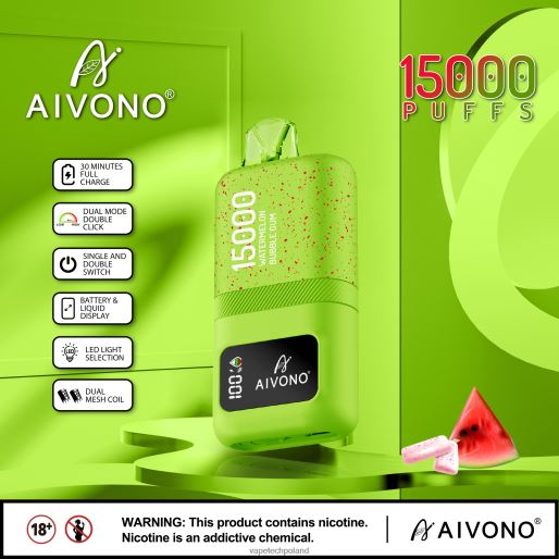 Vape Tech Poland - guma balonowa arbuzowa Aivono AIM magic 15000 FHZ2665