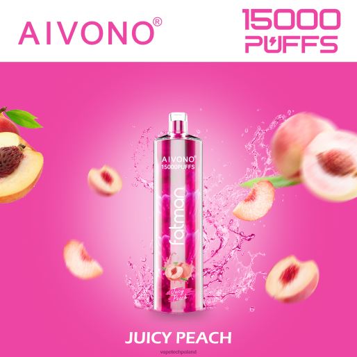 Vape Tech Poland - soczysta brzoskwinia Aivono FATMAN 15000 FHZ2617