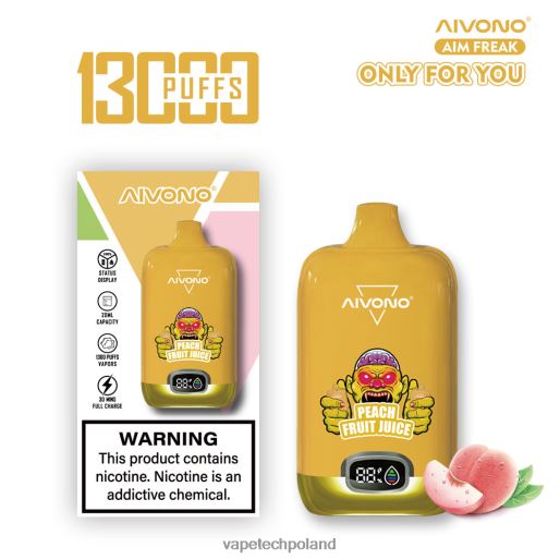 Vape Tech Poland - sok owocowy brzoskwiniowy Aivono AIM FREAK 13000 FHZ26245