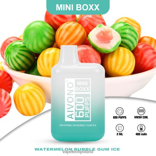 Vape Polska - lód z gumy balonowej arbuzowej Aivono AIM MINI BOXX 600 FHZ26235