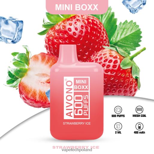 Vape Tech Poland - lód truskawkowy Aivono AIM MINI BOXX 600 FHZ26236