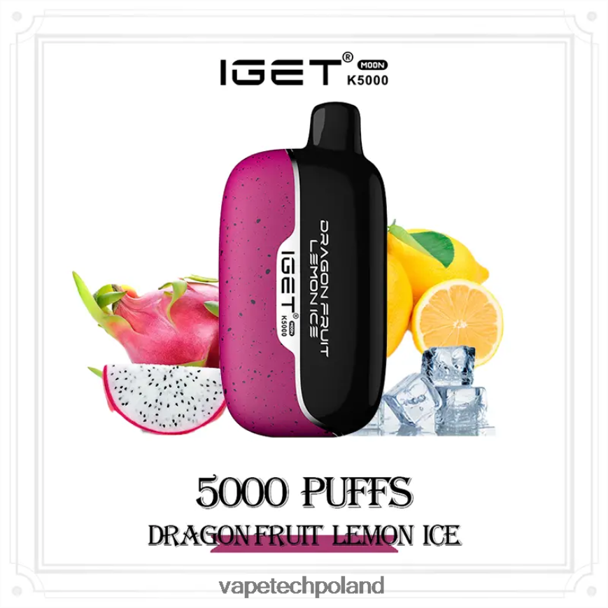 Vape Pod - lód cytrynowy z owocami smoka IGET Moon k5000 VF8P4D20