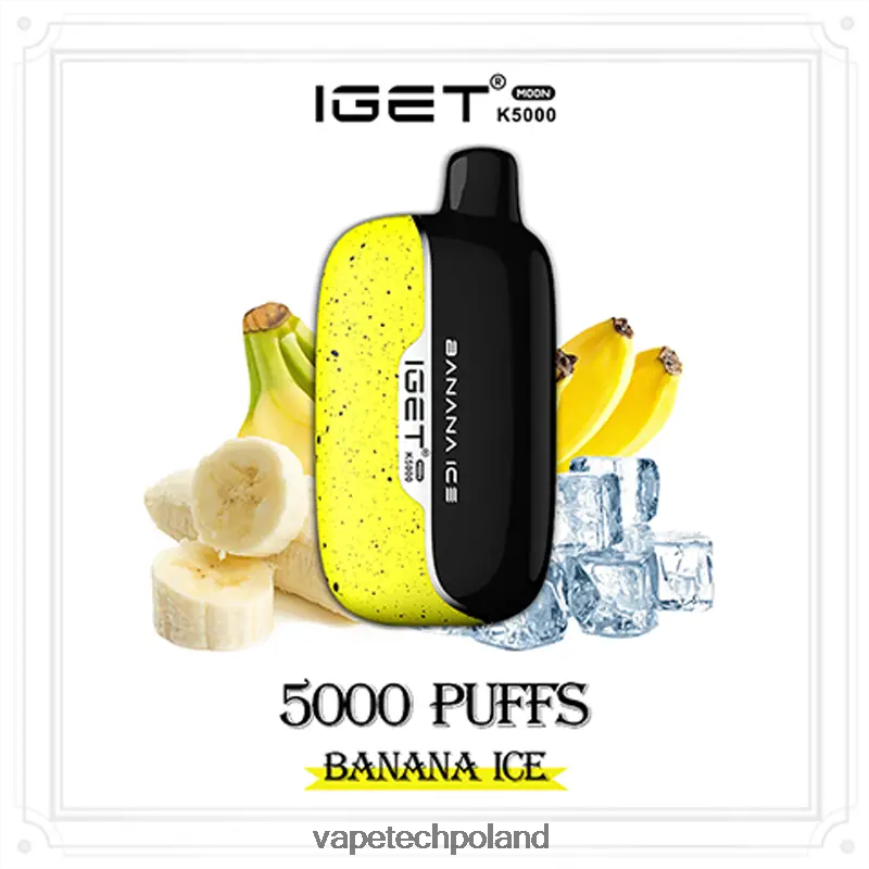Vape Polska - lód bananowy IGET Moon k5000 VF8P4D11