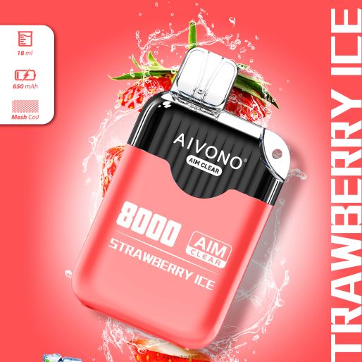 Vape Polska - lód truskawkowy Aivono AIM CLEAR 8000 FHZ26205