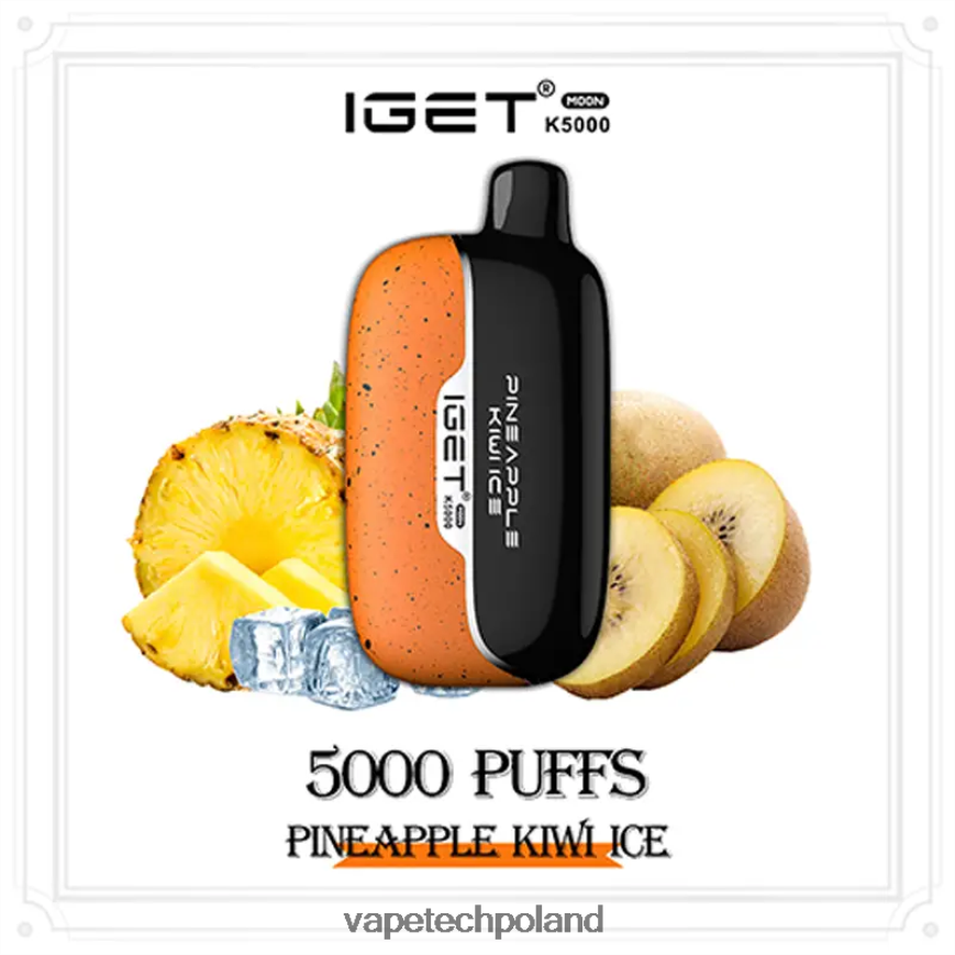 Vape Shop Warszawa - lód ananasowo-kiwi IGET Moon k5000 VF8P4D14