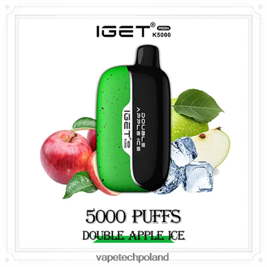 Vape Shop Warszawa - podwójny lód jabłkowy IGET Moon k5000 VF8P4D19