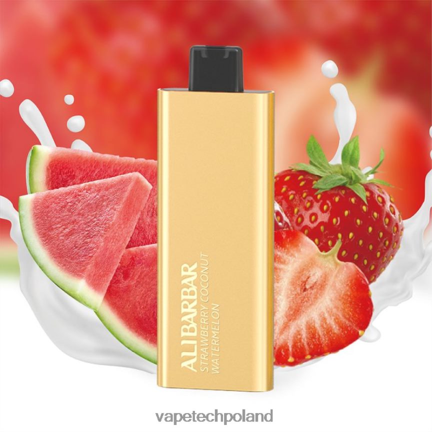 Vape Tech Poland - Alibarbar Pandora 7000 jednorazowych waporyzatorów arbuz truskawkowo-kokosowy 48PF8662