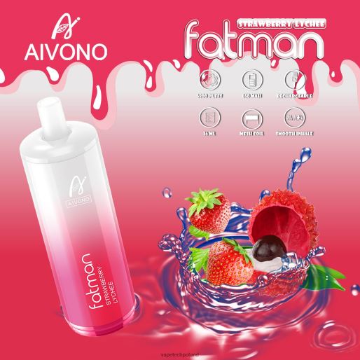 Vape Tech Poland - liczi truskawkowe Aivono FATMAN 6800 FHZ2623