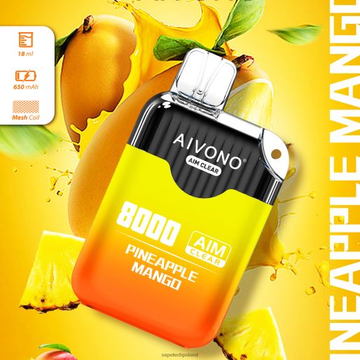 Vape Tech Poland - mango ananasowe Aivono AIM CLEAR 8000 FHZ26209