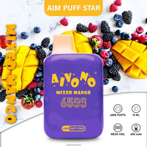 Vape Tech Poland - mieszane mango Aivono AIM PUFF STAR 6500 FHZ26296