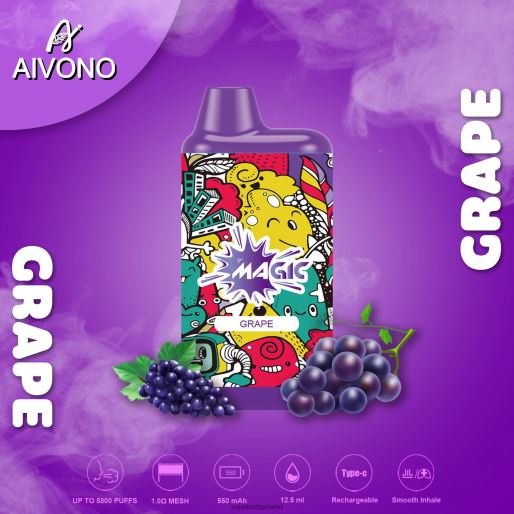 Vape Tech Poland - winogrono Aivono AIM MAGIC Papieros w pudełku ustnym 5800 FHZ2692