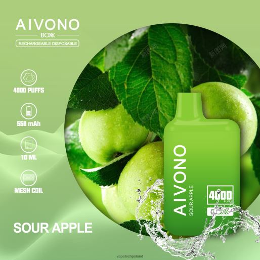 Vape Polska - kwaśne jabłko Aivono AIM BOXX 4000 FHZ26220