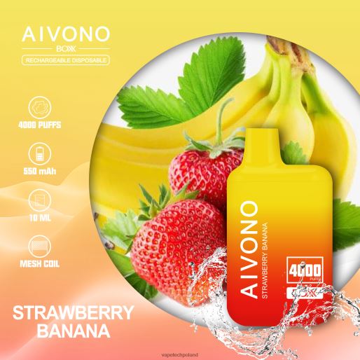 Vape Shop Warszawa - banan truskawkowy Aivono AIM BOXX 4000 FHZ26231