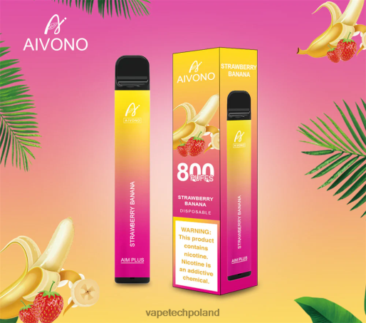 Vape Shop Warszawa - banan truskawkowy Aivono AIM PLUS 800 FHZ26192